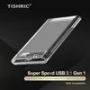 TISHRIC Transparent HDD Case Caddy Box HDD Enclosure 2.5 SSD SATA To USB 3.0 Adapter Mobile External Hard Drive Enclosure ► Photo 2/6