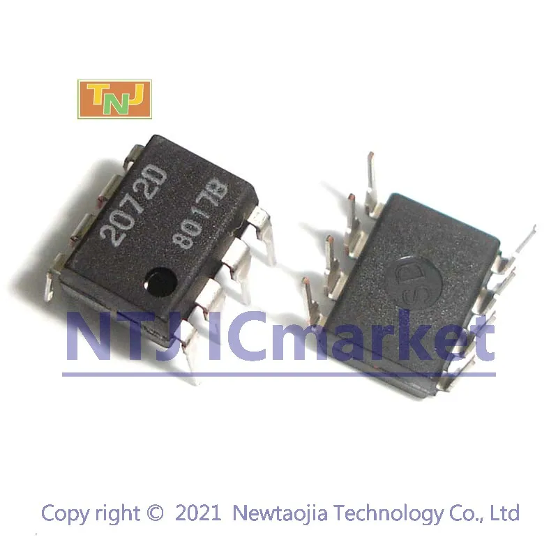 10 шт. NJM2072D DIP-8 NJM2072 JRC 2072D датчик уровня сигнала чип IC | Электронные компоненты и