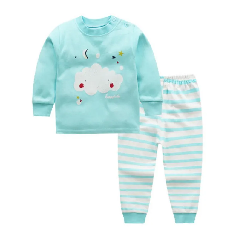Autumn Baby Clothes Kids Clothing Set Boys Girls Pajamas Sets Sports Styling Nightwear Print Pajamas