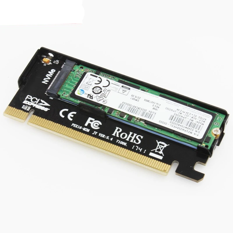 NVME адаптер карты MKEY алюминиевый привод M.2 к PCIE3.0 полная скорость X16 карты расширения 1шт