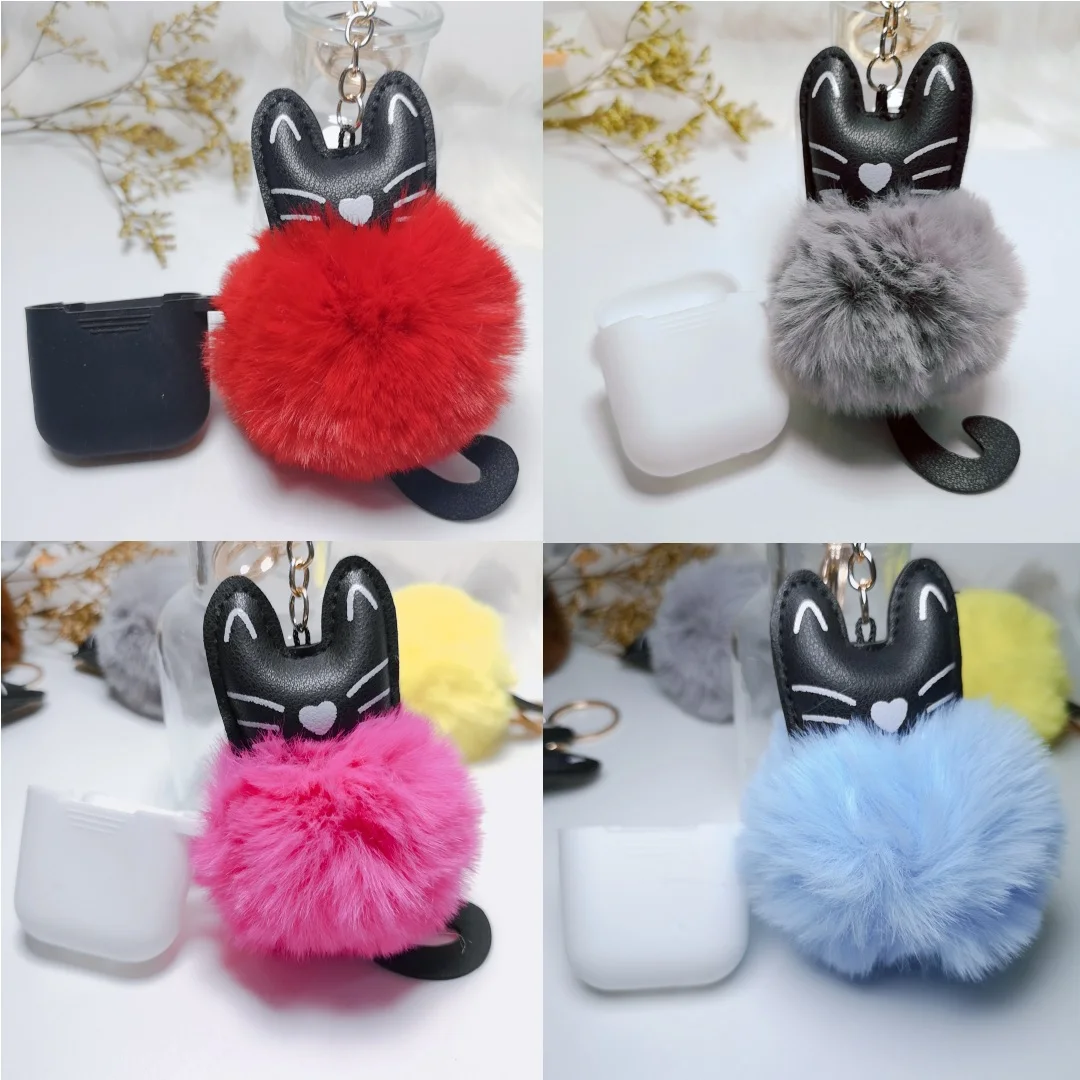 

Luxury Cute Cartoon Pendant Decor Silicone Cases for Apple Airpods 1 2 Accessories Bluetooth Wireless Earphone Box Protect Cover