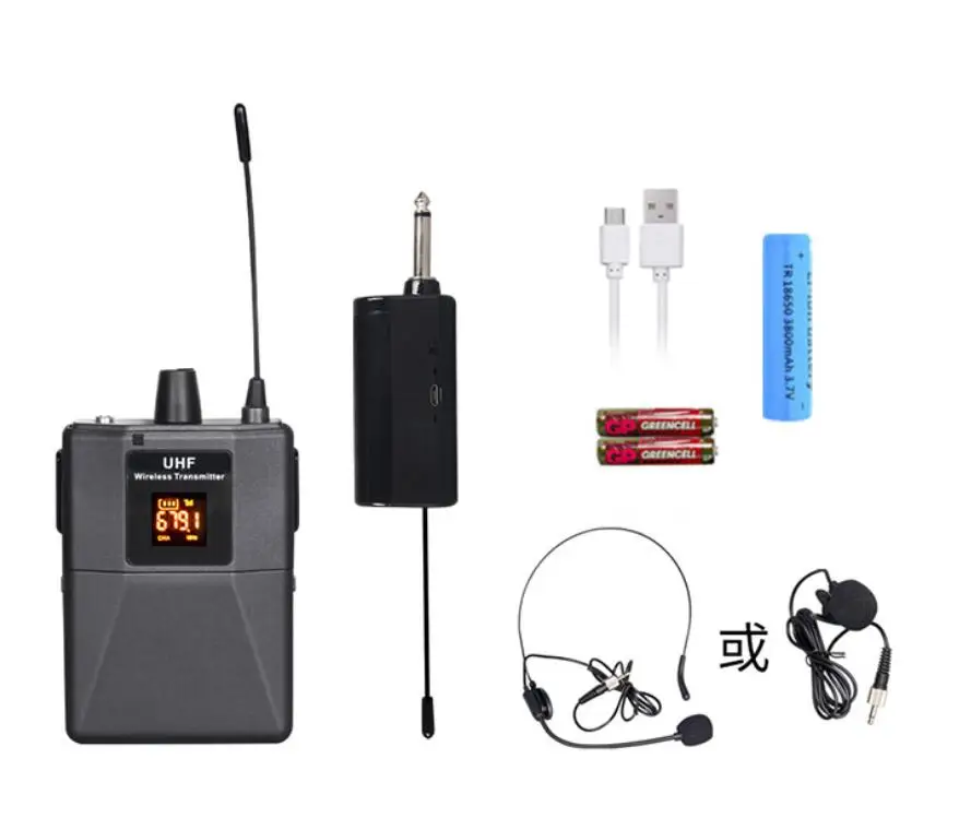 Portable Uhf Wireless Microphone 3.5mm 