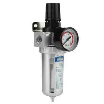 

1/2 Inch Air Compressor Filter Oil Water Separator Digital Regulator Pressure Gauge Sfr400