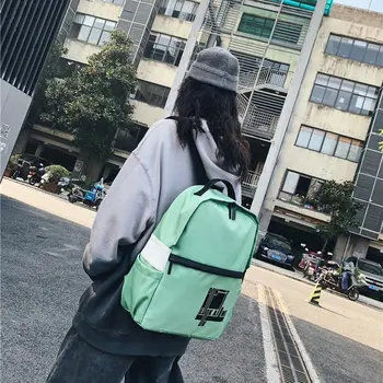 

New Leisure Trend Large Capacity Backpack College Men Women Fashion Simple Trend Sports Travel Student Schoolbag Shoulder Bag