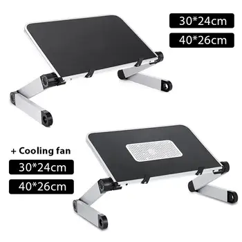 

Laptop Table Stand With Adjustable Folding Ergonomic Design Stand Notebook Desk For Ultrabook, Netbook Or Tablet With Mouse Pad