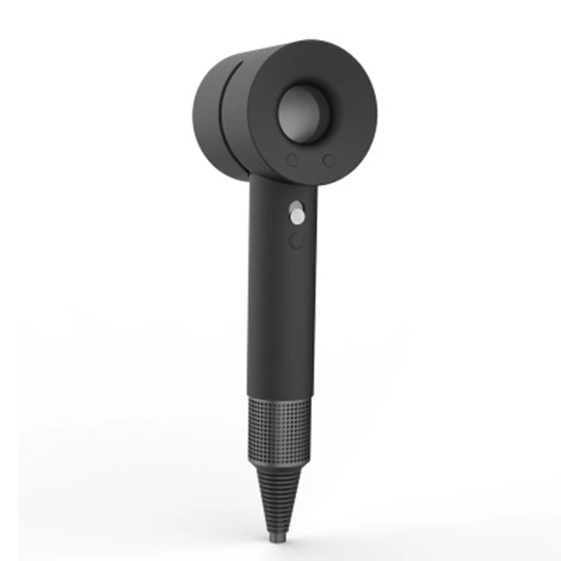 Черный Горячая Мягкий силиконовый чехол, совместимый для Dyson фен, пыленепроницаемый защитный чехол - Цвет: Черный