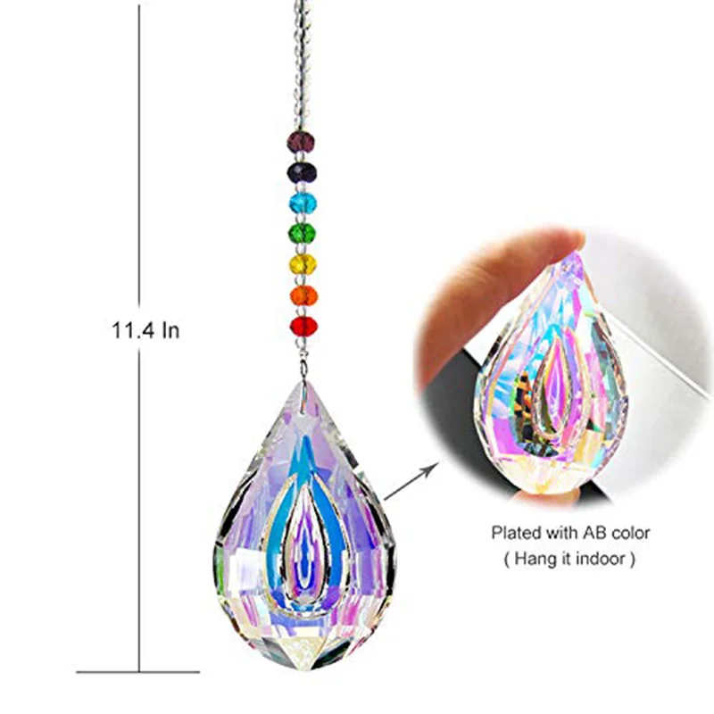 Ловец Солнца фэн-шуй кристаллы окна большой Ab капля Призма украшение дома