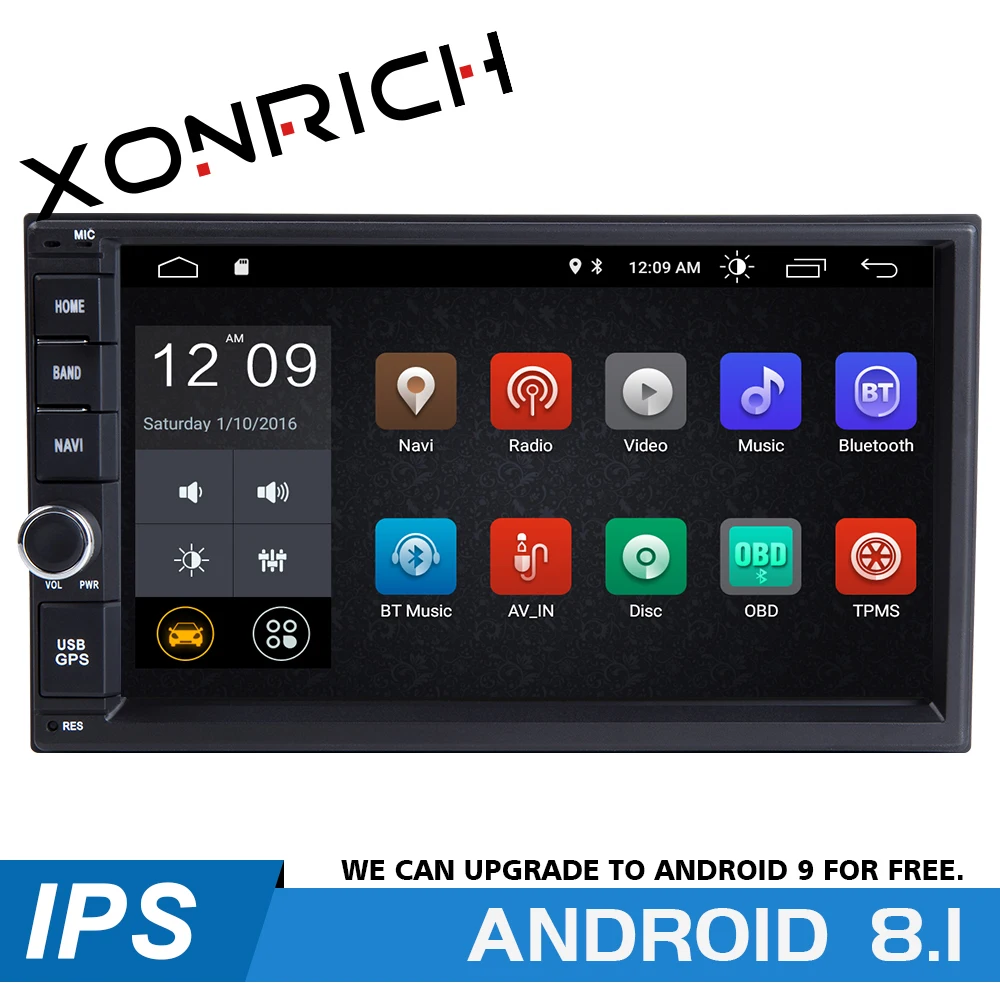 

2 din Android 8.1Car Radio Head Unit For Nissan Xtrail Note Qashqai Almera Universal Multimedia Audio GPS DVDNavigation stereo2G