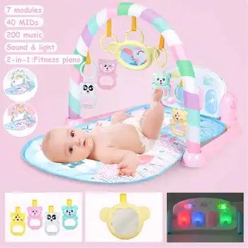

7 modes Baby Music Rack Play Mat Kid Rug Puzzle Carpet Piano Keyboard Infant Playmat Early Education Gym Crawling Game Pad Toy