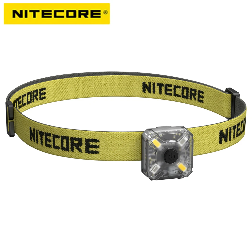 NITECORE NU05 Mini Head Light 35 Lm White/Red High Performance Lightweight Rechargeable Headlamps for Gear Camp Running Walking