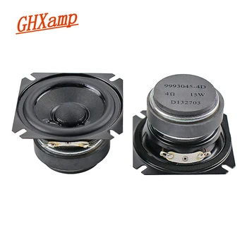 

GHXAMP 2.5 inch 4OHM 15W Full Range Speaker Bass Portable Home Theater Desktop Speaker Paper Cone, Rubber edge Human Voice 2PCS