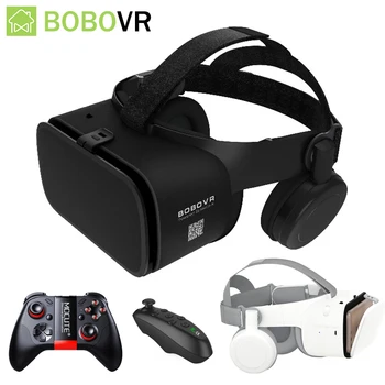 

Newest BOBO VR Z6 Casque Helmet 3D VR Glasses Virtual Reality Headset Bluetooth Earphone For iPhone Android Smartphone 4.7-6.2''