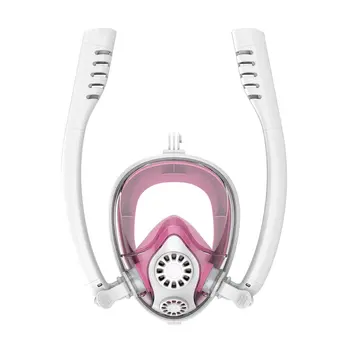

Practical Double Tube 100% Anti-Fog Water-Proof Snorkeling Mask Goggles Swimming Mask Diving Mask Diving Tool