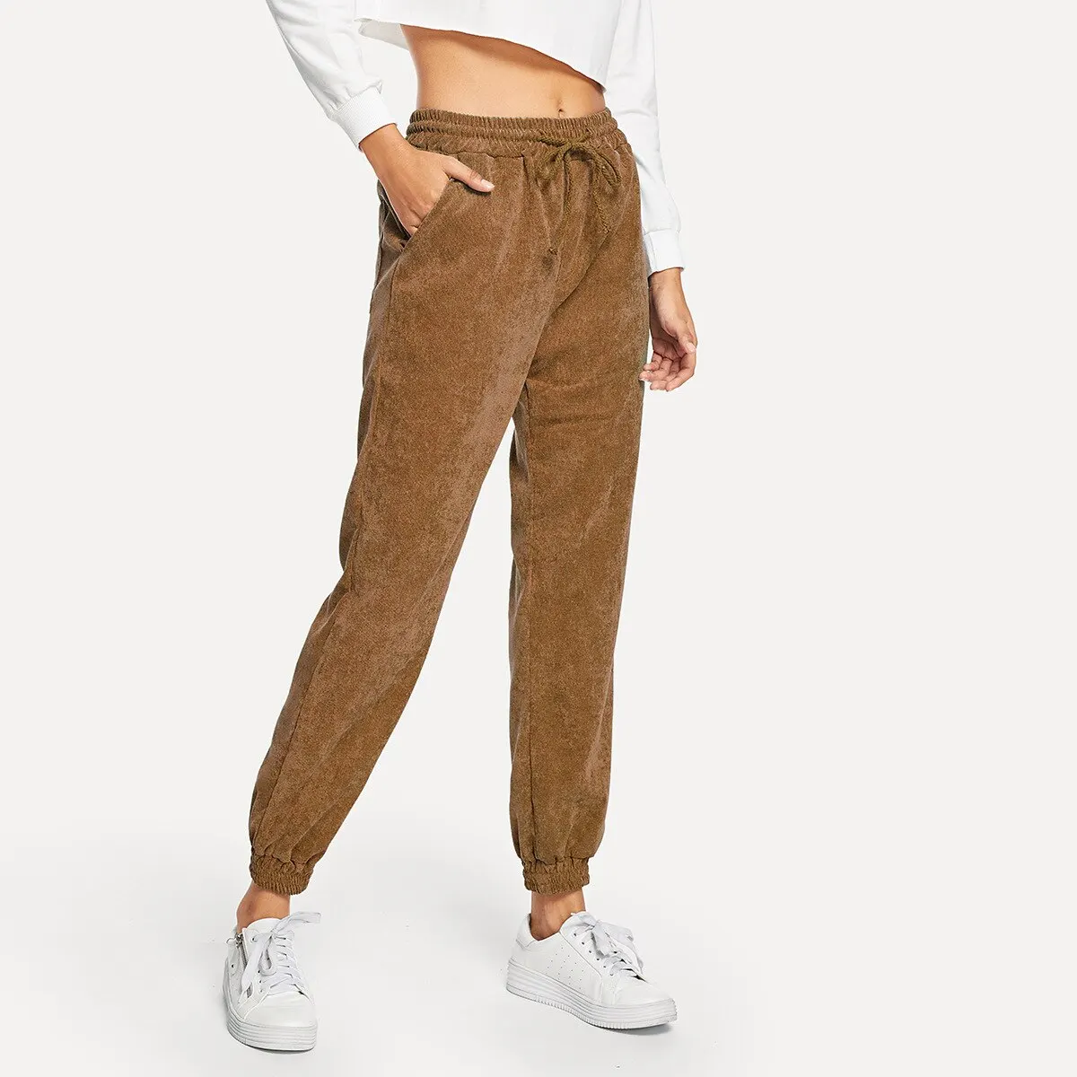 

2019 Winter Women Sports Pants Gym Leggings Female Fitness Workout Leggings Casual Loose Long Elastic Trouser Sport Clothing