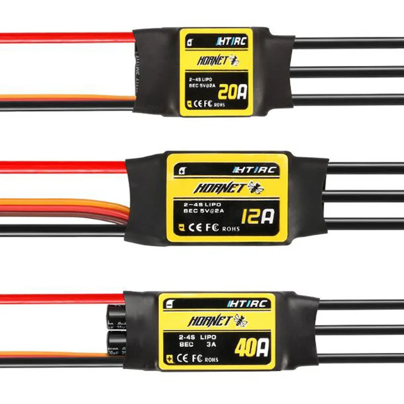 1 шт. Бесщеточный Регулятор скорости ESC 12A 20A 30A 40A 60A 80A 2/4/6S Линейный BEC SBEC для