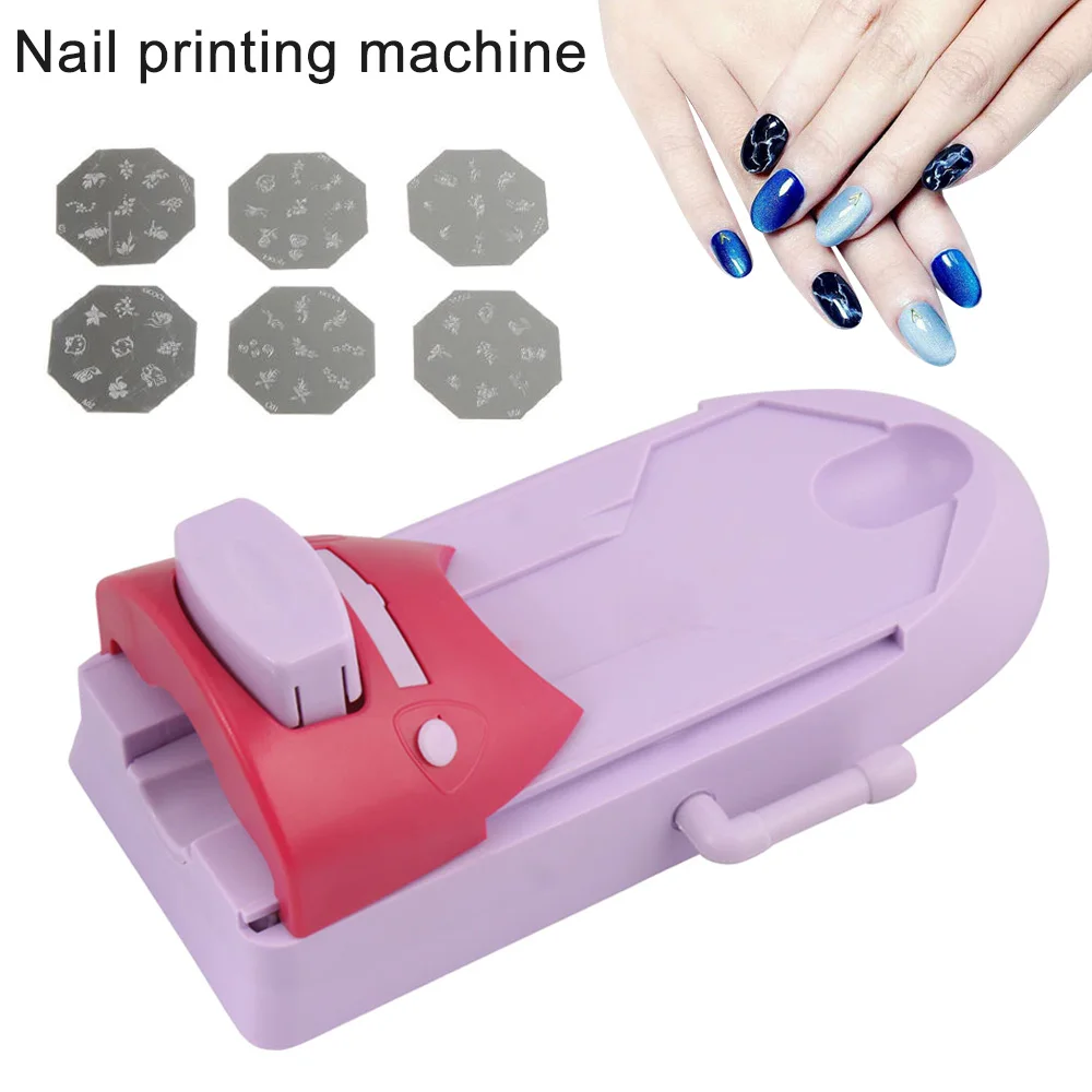 New Nail Art Printer Set DIY Pattern Stamp Printing Machine Stamper Manicure Tools SCI88