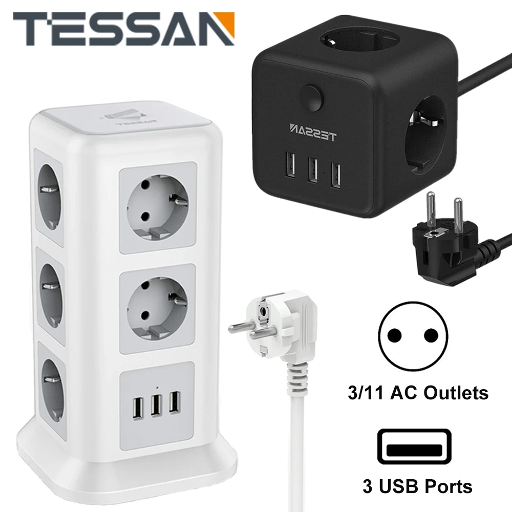 Outdoor Smart Plug, TESSAN WiFi Smart Outlet Switch with 3 Individual Sockets