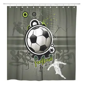 

72"x72" Shower Curtain Waterproof Polyester Fabric Beige Modern Retro Geometric Pattern Hearts Valentines Brown Abstract