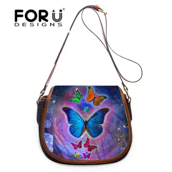 

FORUDESIGNS Butterfly Printed Shoulder Bag Lady Casual Purses Messenger Bags for Women Crossbody Bag Female Bag sac a main