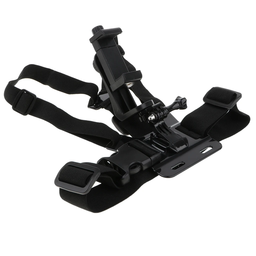 Hiking Smartphone Sports Portable Chest Strap Phone Clip Mount Camping Fishing