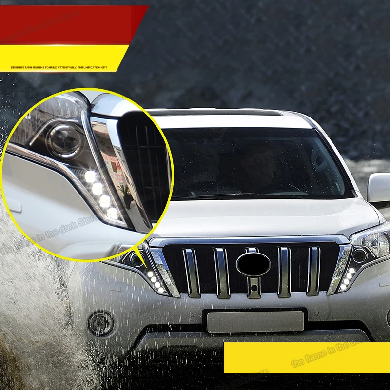 

lsrtw2017 car daytime running light upgrade conver connector for toyota land cruiser prado 2013 2015 2016 2017 150 accessories