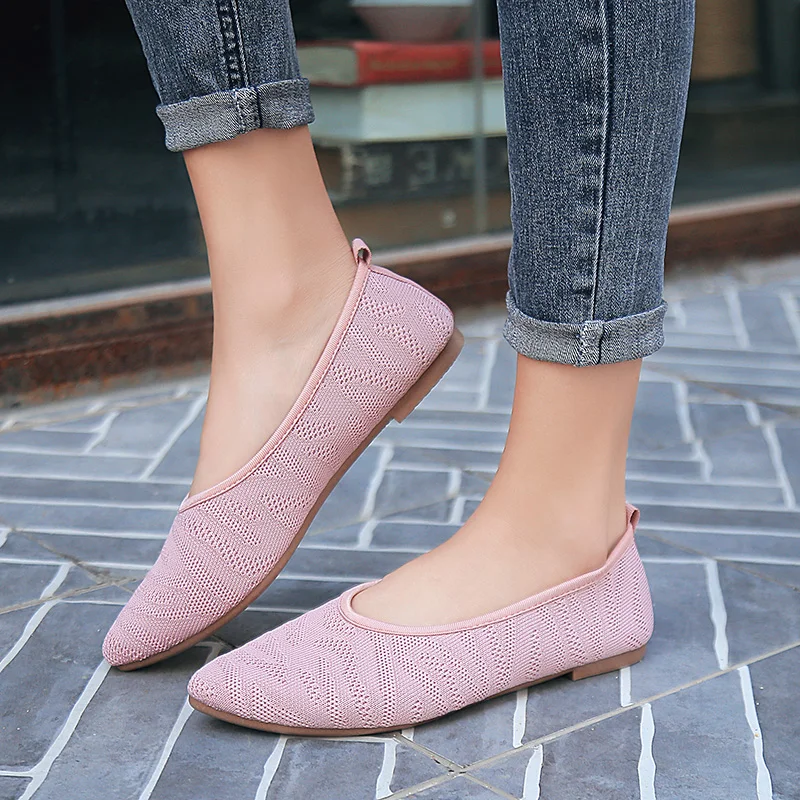 

Fashion Round Toe Flats for Women Elegant Metallic Mesh Female Flats Ladies Casual Slip-on Flat Wedding Footwear Casual Sneakers