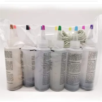 

10 Bottles Permanent Paint for DIY Arts Clothes Fabric Colorful Tie Dying One-Step Tie-Dye Kit DIY Design Muti-Color Dyes