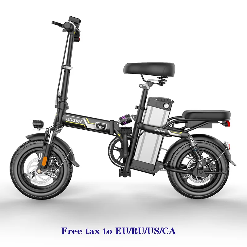 Flash Deal 14inch Mini electric bike 350W Powerful folding scooter Mountain electric bicycle 48V32A LG Lithium Battery city e bike two seat 30
