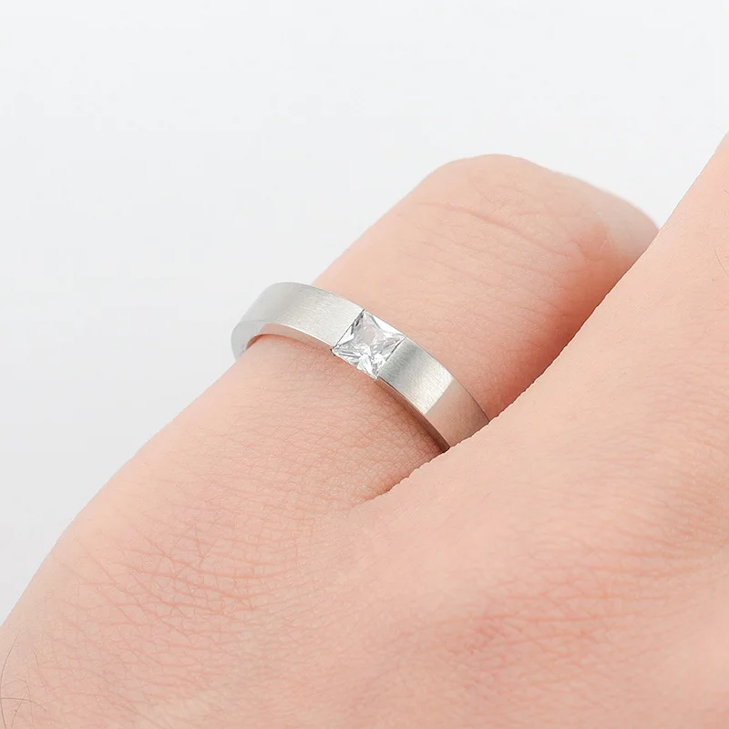 AsJerlya 2021 Modern Fashion Women Ring Trend White AAA Crystal Zircon Engagement Design Rings For Women Wedding Jewelry Gift 5