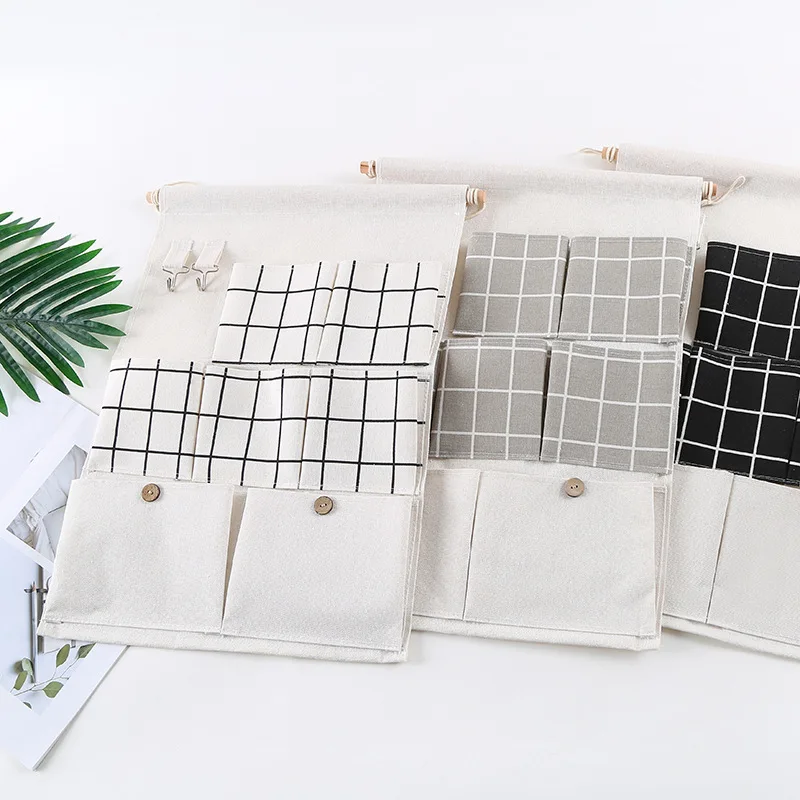 

Korean-style Fabric Large Door Hanging Storage Hanging Bag Kitchen Living Room Wall Hanging Organizer Bathroom Waterproof Hangin