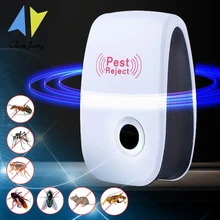 Chanfong ultra-sônico repelente de pragas controle de roedor barata interior anti mosquito assassino inseto repelente de pragas repelente eletrônico