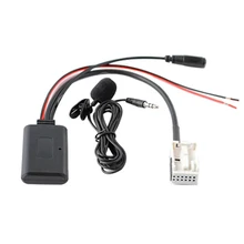 Audio cable 12Pin Bluetooth Module Wireless Car Radio Stereo Aux Adapter For Peugeot Citroen