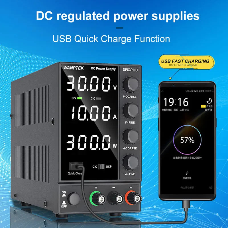 New USB Adjustable DC Laboratory 30V 10A Lab Power Supply Adjustable 60V 5A Voltage Regulator Stabilizer Switching Power Supply-1