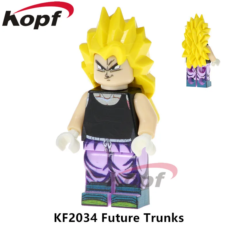 Супер герои, одна распродажа, фигурки Dragon Ball Z Krilin Goku Ssj4 Future trunks Mr. Popo, строительные блоки, детские игрушки, подарок KF2032