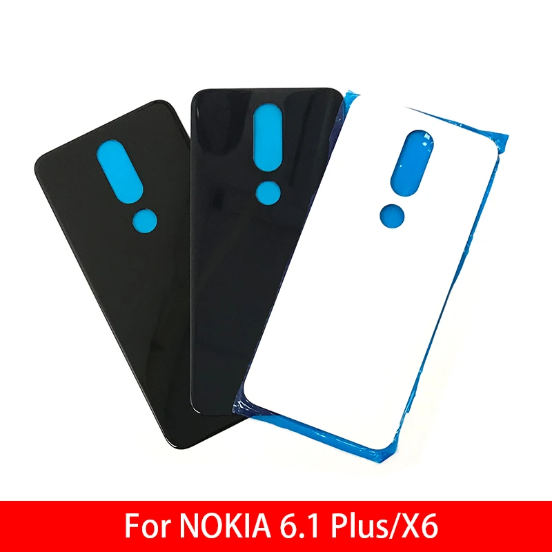 Новая стеклянная задняя панель корпуса крышка батареи для Nokia X6/6,1 Plus TA-1099/1103 запасные части