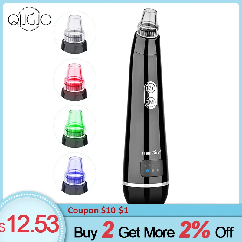 

Blackhead Remover Face Deep Pore Cleaner Acne Pimple Removal Vacuum Suction Tool Beauty Lamp Care Blackhead Cleanser