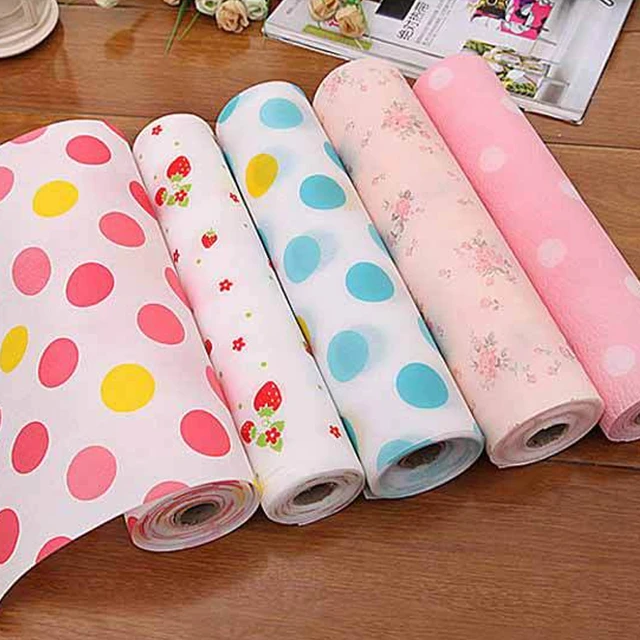 Kitchen Drawer Liners No Adhesive Mat Lovely Dots Pattern Non