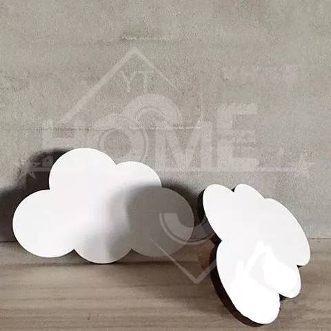 Wooden Cloud a Adhesive Hook Children's Room Children's Clothing Store Decorative Wall Stickers Northern Europe Hot Selling