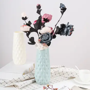 

Plastic Vase European Style Home Decoration Vase Anti-ceramic Wedding Banquet Simple Creative Decoration Flower Not Fragile
