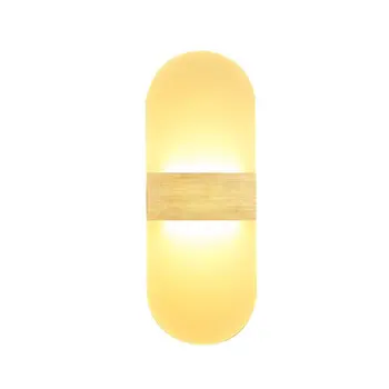 

6/12W Acrylic Led Wall Lamp Simple Bedroom Bedside Rounded Angle Aisle Wall Lamp Hotel Engineering Corridor Lighting Drop Ship