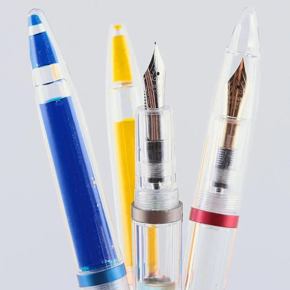 Перьевая ручка Unbranded, прозрачная перьевая ручка с пипеткой, 0,5 мм, перьевая ручка, школьные офисные принадлежности, подарок