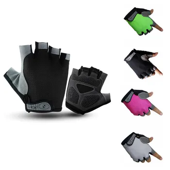 

Cycling Gloves Men Women Sports Bicycle Gloves Bike Gloves Anti Slip Shock Breathable Half Finger Short Gloves 2ve
