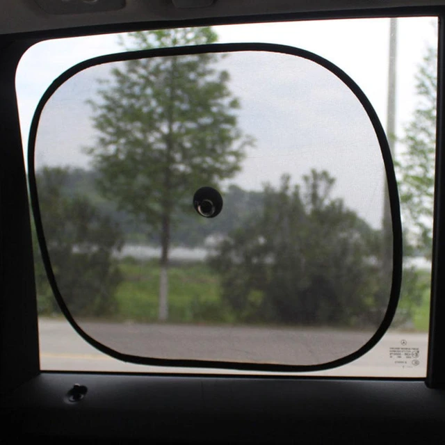 Parasol para ventana lateral de coche, accesorios de protección solar,  negro, 44x36cm, 2 unidades por juego - AliExpress