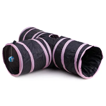 

3 Holes Foldable Pet Cat Tunnel Indoor Outdoor Pet Cat Training Toy for Cat Rabbit Animal Play Tunnel Tube Cat Interactive Cats