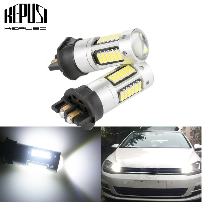 2x Canbus Obc Pw24w Pwy24w Led Bulbs Turn Signal Lights For Audi A3 A4 Q7 Bmw Volkswagen Daytime