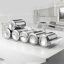 Пластиковый Органайзер для хранения холодильника и морозильника, держатель для бутылок с водой и напитков для кухни, подвала, гаражного холодильника, BPA-Free