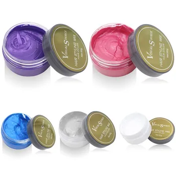 

Hair Color Wax Dynamic Molding Dye Mud Cream DIY Style Styling Modeling Tools
