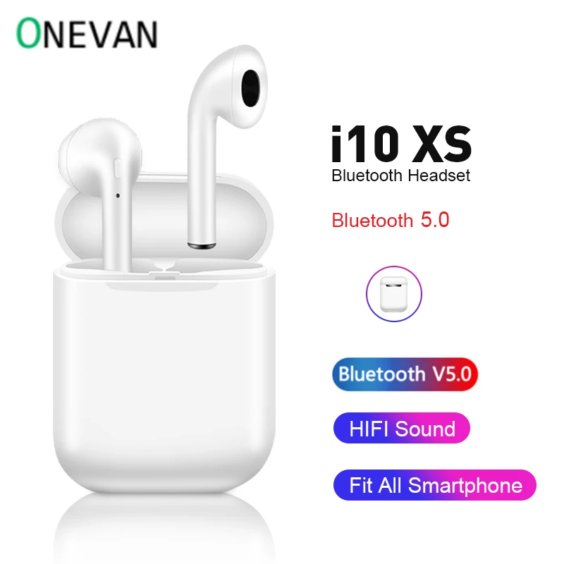 

i10 xs TWS Wireless Earphone i10 tws Bluetooth 5.0 Headset Auto Pairing motion headphones for Android ios iphone Xiaomi redmi