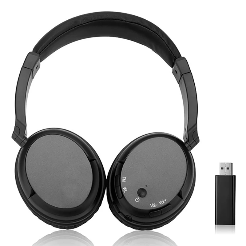 FULL Ws 3680 Fm беспроводные наушники стерео супер бас рч приемник с Usb излучателем ТВ