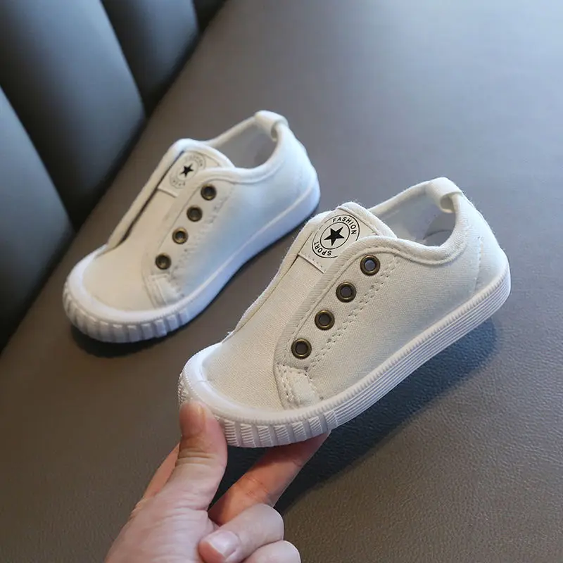 

Child unisex girl boy casual canvas shoes toddler's slip-on loafers flat sneakers summer shoes baby
